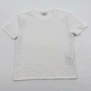 Abercrombie‎ & Fitch Women’s Crinkle Textured Short Sleeve Top Size M EUC Basic